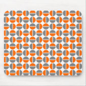 Roterende cirkels - Oranje en grijs Muismat (Voorkant)