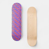 Roterende cirkels - Rood en Blauw Persoonlijk Skateboard (Voorkant)