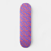 Roterende cirkels - Rood en Blauw Persoonlijk Skateboard (Voorkant)