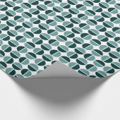 Roterende cirkels - Schaduwen van Groen Blauw Cadeaupapier (Hoek)