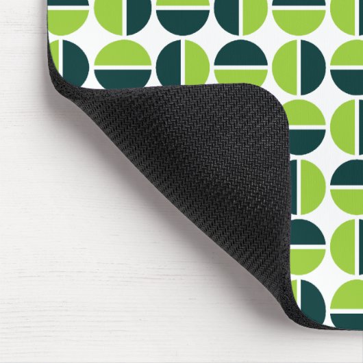 Roterende cirkels - Schaduwen van Groen Muismat (Hoek)