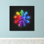  Roterende de Muurkunst van de Motorluchtvaart, Vl Canvas Afdruk (Insitu (Houten vloer))