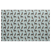 roterende hond blauw stof (Fat Quarter)