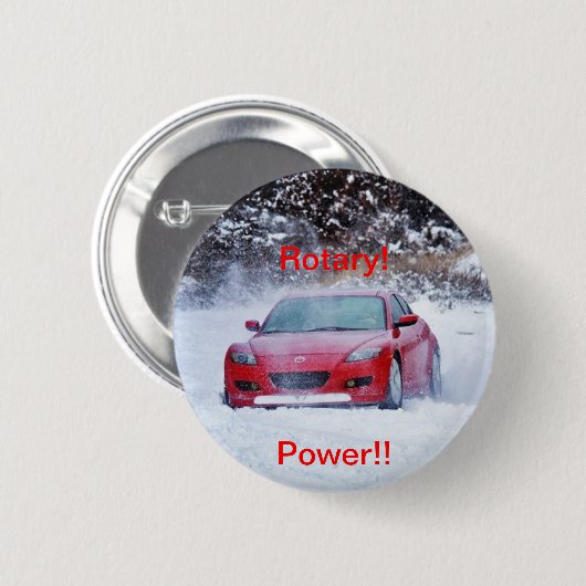 Roterende kracht ronde button 5,7 cm (Voorkant /achterkant)