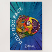 Roterende lelijke hond uit 1000 stuk Jigzaag Puzzl Legpuzzel (Verticaal)