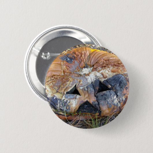 Roterende pomkin ronde button 5,7 cm (Voorkant /achterkant)