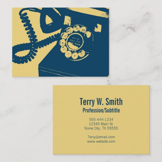 Roterende Pop Visitekaartje (Voorkant / Achterkant)