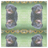 Roterende rottweiler glimlachen stof (Swatch)