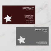 Roterende stercode - Donkerbruin 330000 Visitekaartje (Voorkant / Achterkant)