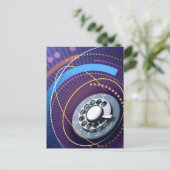 Roterende telefoon Abstract ontwerp Briefkaart (Staand voorkant)