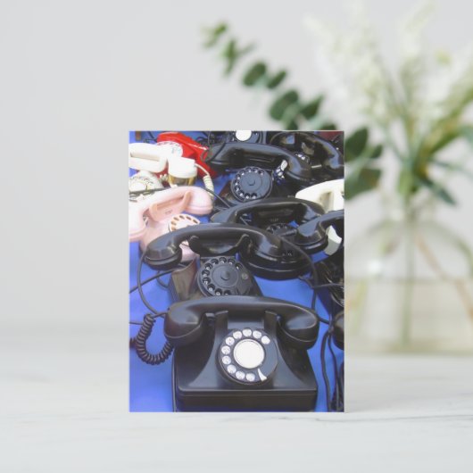 Roterende telefoon briefkaart (Staand voorkant)