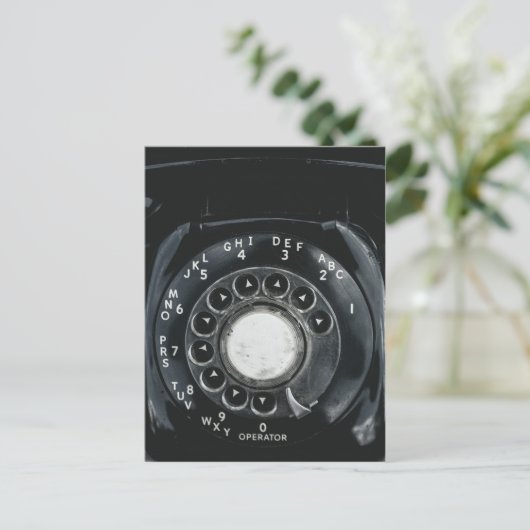  roterende telefoon briefkaart (Staand voorkant)