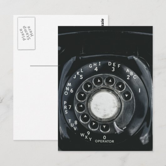  roterende telefoon briefkaart (Voorkant / Achterkant)