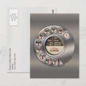 roterende telefoon briefkaart (Voorkant / Achterkant)