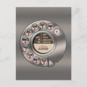  roterende telefoon briefkaart (Voorkant)