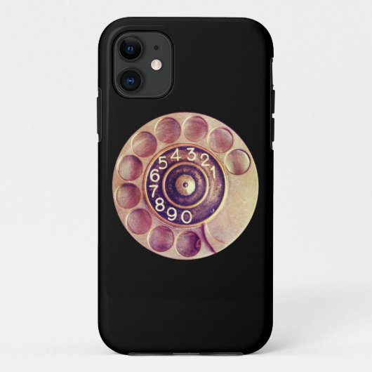 roterende telefoon Case-Mate iPhone case (Achterkant)