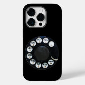Roterende Telefoon iPhone 14 Pro Hoesje (Achterkant)