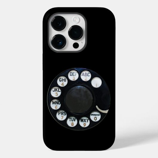 Roterende Telefoon iPhone 14 Pro Hoesje (Achterkant)