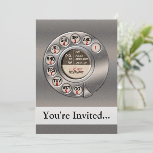  roterende telefoon kaart (Staand voorkant)