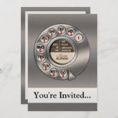 roterende telefoon kaart (Voorkant / Achterkant)