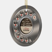  roterende telefoon keramisch ornament (Rechts)