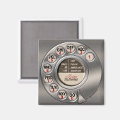 roterende telefoon magneet (Voorkant / Achterkant)