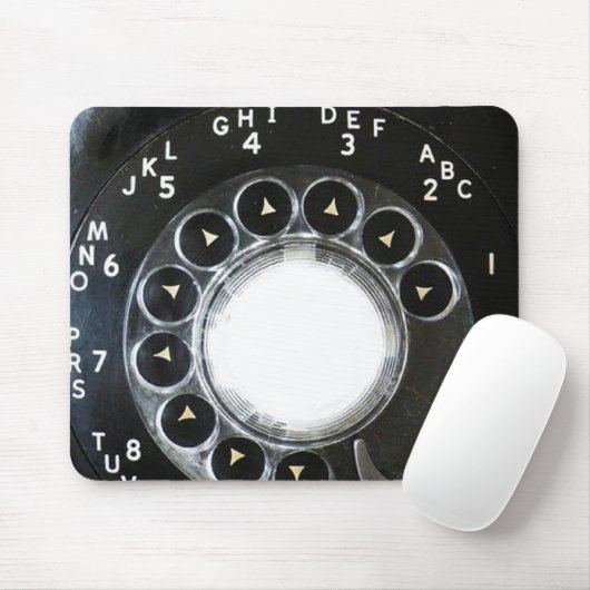 Roterende telefoon muismat (Met muis)