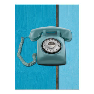 Roterende telefoon perfect poster