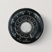  roterende telefoon ronde button 5,7 cm (Voorkant)