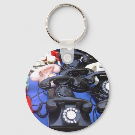 Roterende telefoon sleutelhanger