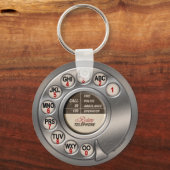 roterende telefoon sleutelhanger (Achterkant)