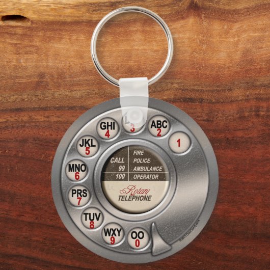  roterende telefoon sleutelhanger (Voorkant)