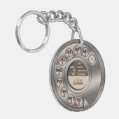  roterende telefoon sleutelhanger (Voorkant Links)