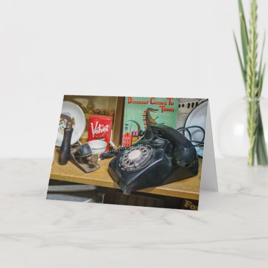  Roterende Telefoon Stilleven Kaart (Voorkant)