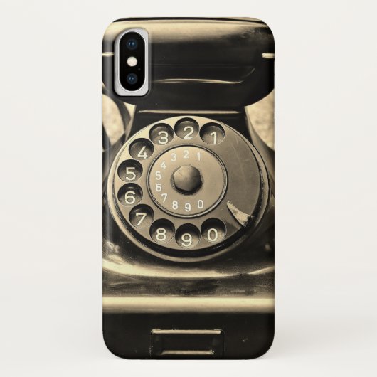 roterende telefoon x Case-Mate iPhone case (Achterkant)