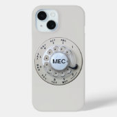 Roterende telefoonlijn van Cream Case-Mate iPhone Case (Achterkant)