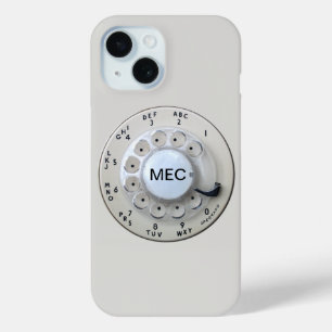 Roterende telefoonlijn van Cream iPhone 15 Case