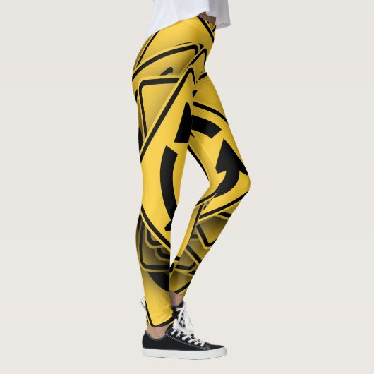 ROTERENDE VERKEERSBORDEN LEGGINGS (Rechts)
