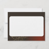 Rotes Weihnachtsmotiv mit goldenem Weihnachtsbaum Kaart (Achterkant)