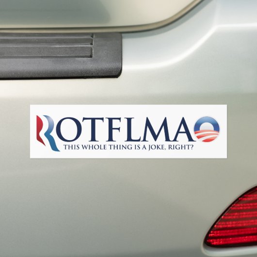 ROTFLMAO 2012-Bumpersticker Bumpersticker (Op auto)