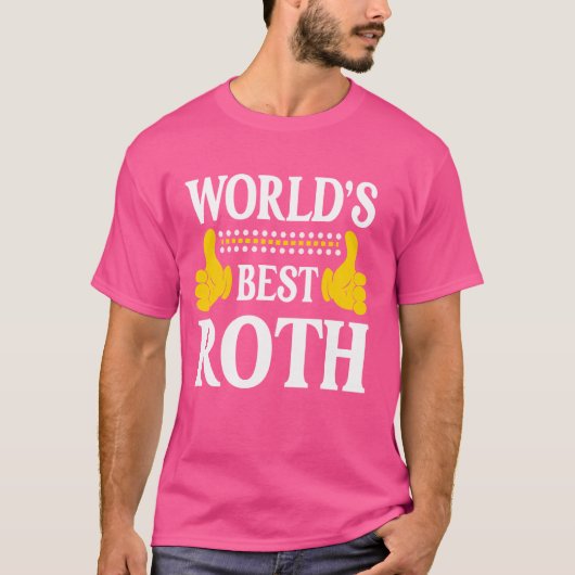 Roth Achternaam Funny Team Familie Achternaam Worl T-shirt (Voorkant)