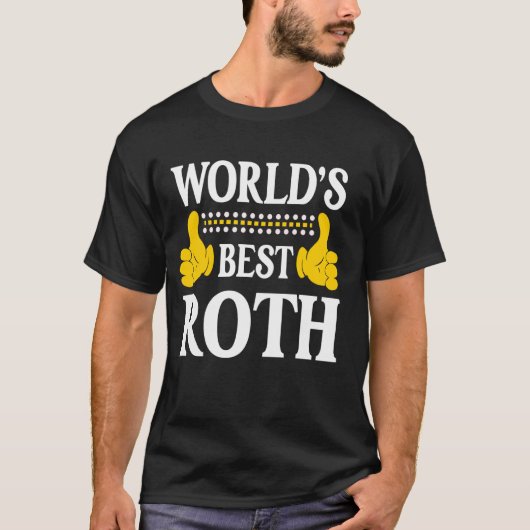 Roth Achternaam Funny Team Familie Achternaam Worl T-shirt (Voorkant)