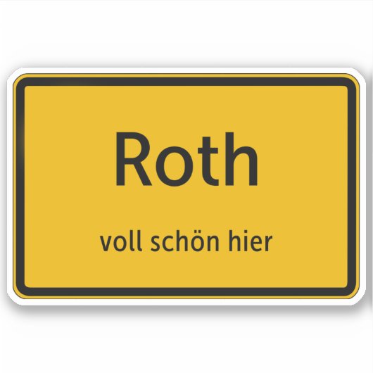 Roth Aufkleber Sticker Autoaufkleber (Voorkant)