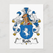 Roth Family Crest Briefkaart (Voorkant)
