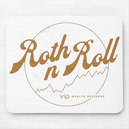 Roth n Roll Finance Humor Mouse Pad Muismat (Voorkant)