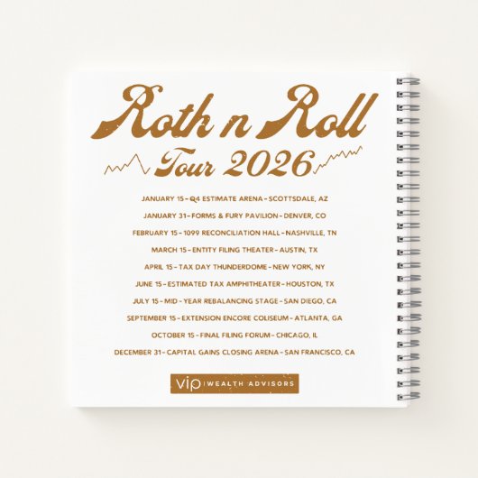 Roth n Roll Finance Humor Notebook Notitieboek (Achterkant)