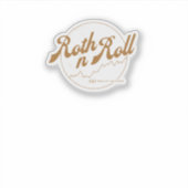 Roth n Roll – Financieel Humor Sticker (Voorkant)