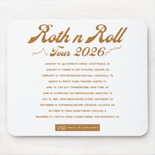 Roth n Roll World Concert Tour Mouse Pad Muismat (Voorkant)