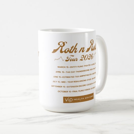 Roth n Roll World Tour Coffee Mug 15oz Koffiemok (Voorkant rechts)