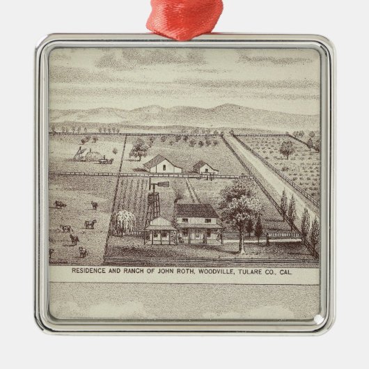 Roth, scruggs ranches metalen ornament (Voorkant)